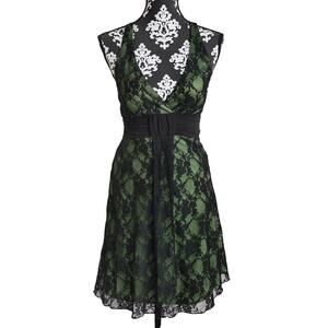 Women's Vintage Y2k Speechless Green/Black Lace Whimsigoth Dress - M